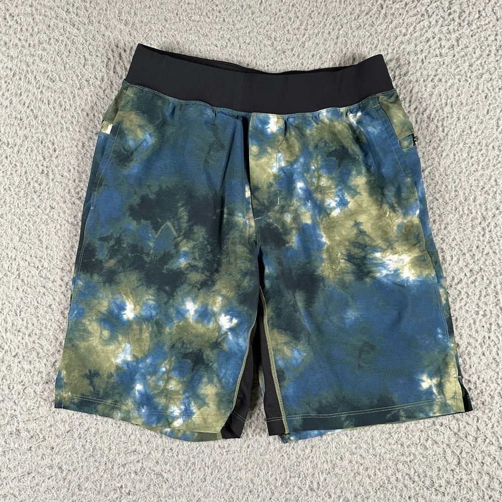 Fabletics Fundamental Shorts Mens Small Tie Dye Lined‎ 8" Athletic